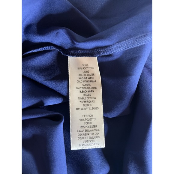 Eliza J Maxi Dress Halter High Low Floral Pink Navy Sz 8 - Picture 8 of 8